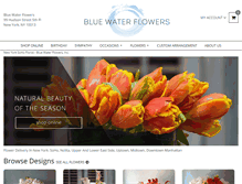 Tablet Screenshot of bluewaterflowers.com